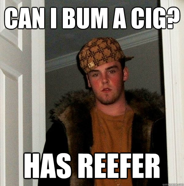 Can I Bum A Cig? Has Reefer  Scumbag Steve