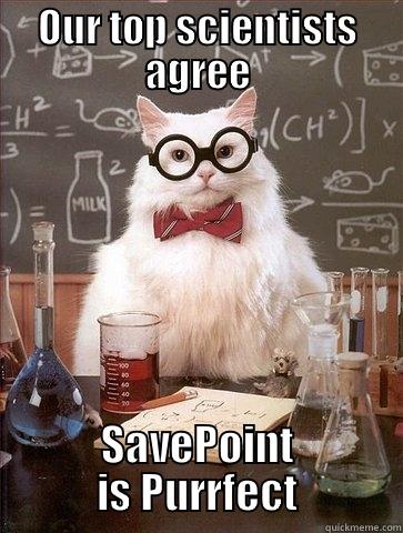 cat tested - OUR TOP SCIENTISTS AGREE SAVEPOINT IS PURRFECT Chemistry Cat