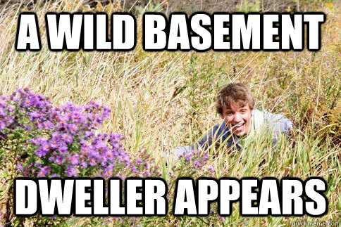 A Wild Basement dweller appears  Gardner