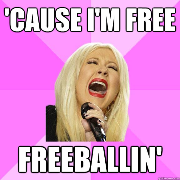 'Cause i'm free freeballin'  Wrong Lyrics Christina