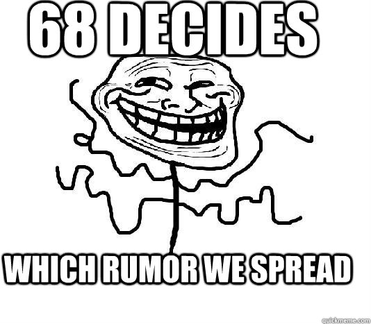 68 decides Which rumor we spread  SLENDER MAN TROLL