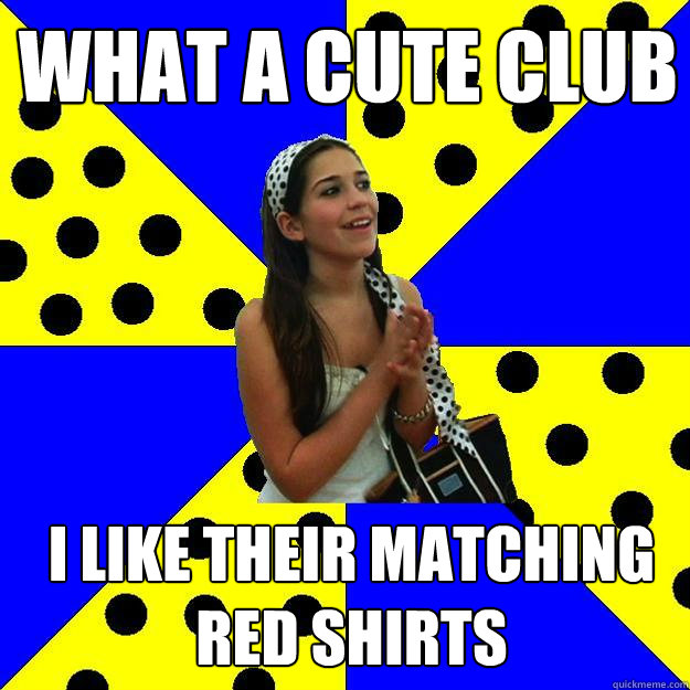 What a cute club I Like their matching red shirts  Sheltered Suburban Kid