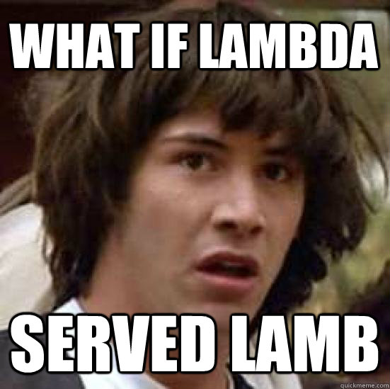 What if Lambda served Lamb  conspiracy keanu