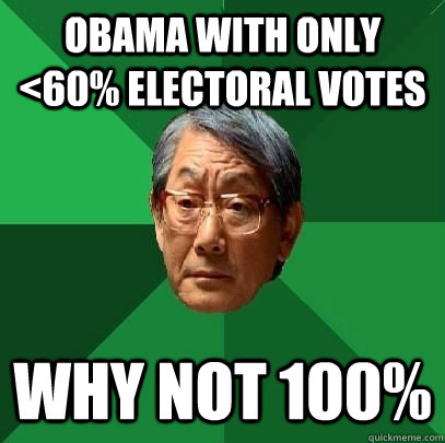 Obama with only <60% electoral votes why not 100%  High Expectations Asian Father