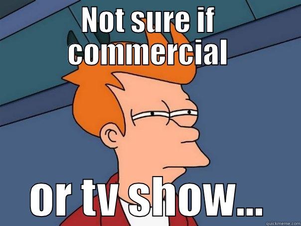 NOT SURE IF COMMERCIAL OR TV SHOW... Futurama Fry