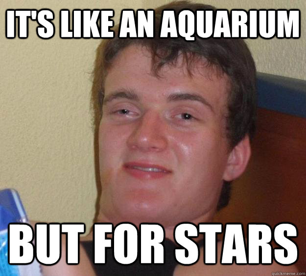 it's like an aquarium but for stars  10 Guy