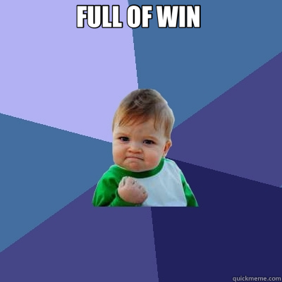 FULL OF WIN    Success Kid