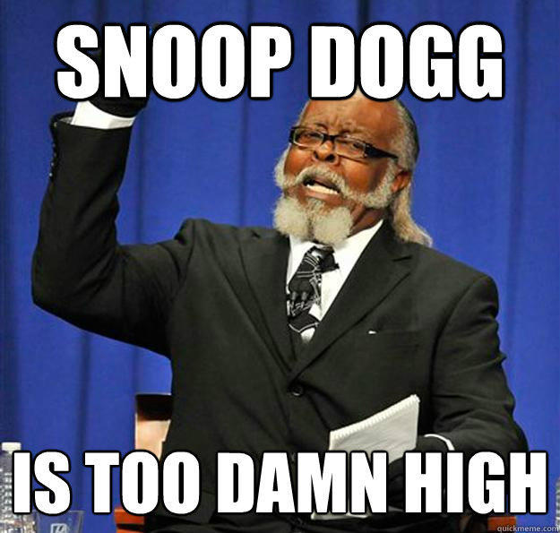 Snoop Dogg Is too damn high  Jimmy McMillan