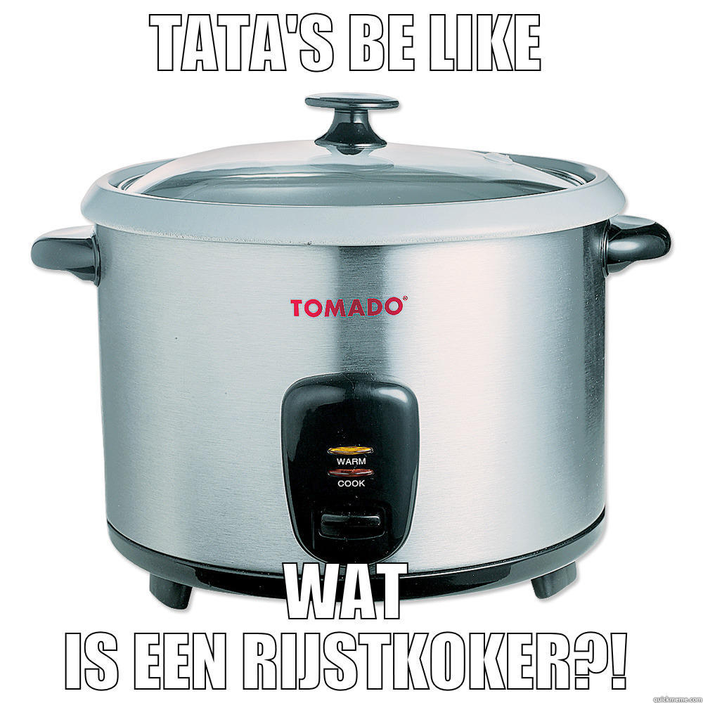 TATA'S BE LIKE WAT IS EEN RIJSTKOKER?! Misc