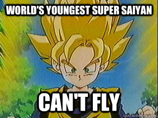 World's youngest super saiyan can't fly  Disappointing Goten