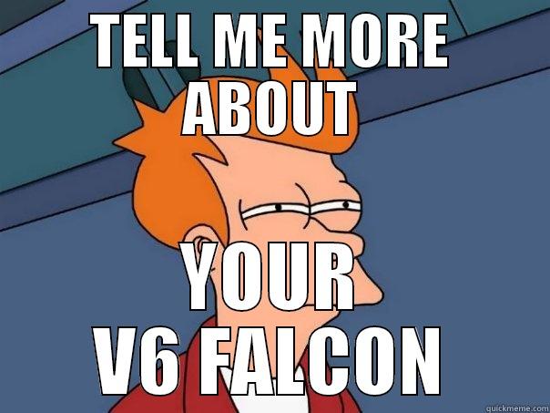 TELL ME MORE ABOUT YOUR V6 FALCON Futurama Fry