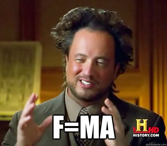  F=ma  Ancient Aliens