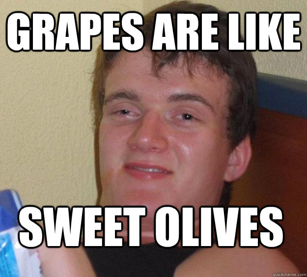 grapes are like sweet olives - grapes are like sweet olives  10 Guy