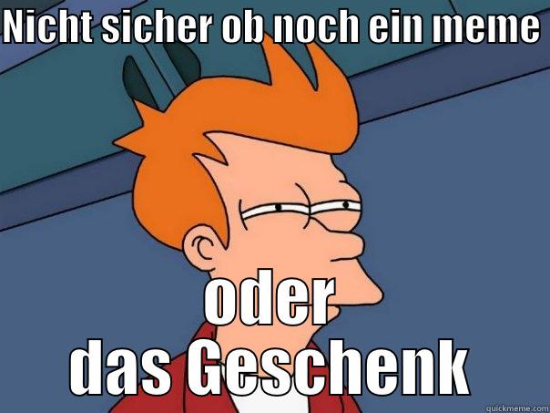 NICHT SICHER OB NOCH EIN MEME  ODER DAS GESCHENK Futurama Fry