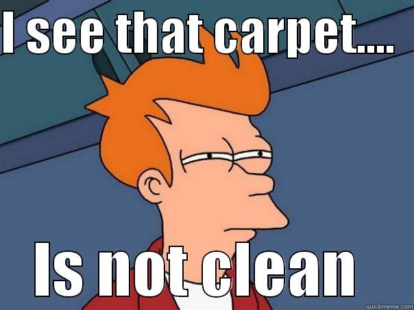 I SEE THAT CARPET....   IS NOT CLEAN  Futurama Fry