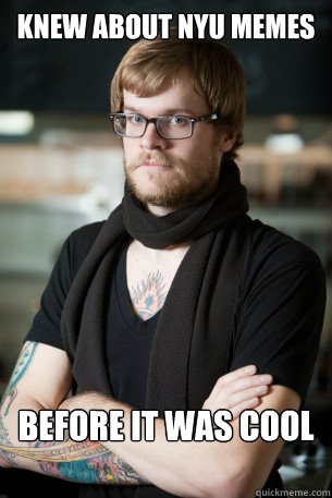 Knew about nyu memes before it was cool  Hipster Barista