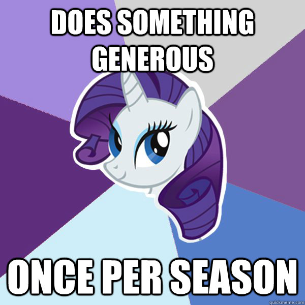 Does something generous Once per season  Rarity