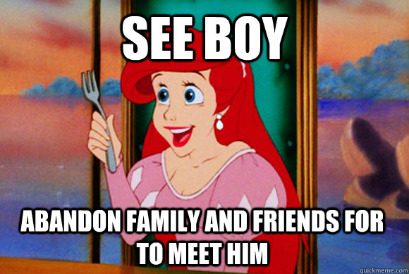 See boy  Abandon family and friends for to meet him - See boy  Abandon family and friends for to meet him  Disney Logic