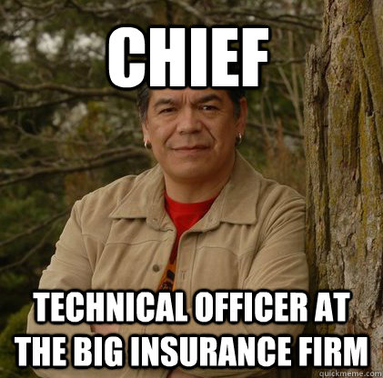 Chief technical officer at the big insurance firm  Successful Aboriginal Man