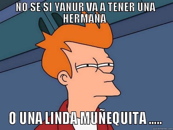 NO SE SI YANUR VA A TENER UNA HERMANA  O UNA LINDA MUÑEQUITA ..... Futurama Fry