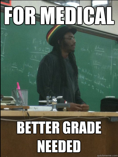 FOR MEDICAL BETTER GRADE NEEDED  Rasta Science Teacher