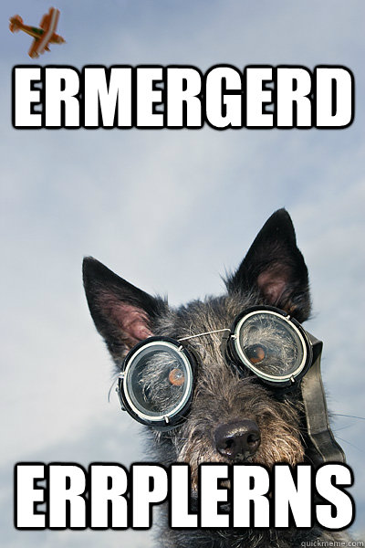 ERMERGERD ERRPLERNS  ermergerd