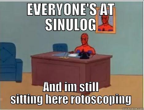 EVERYONE'S AT SINULOG AND IM STILL SITTING HERE ROTOSCOPING Spiderman Desk