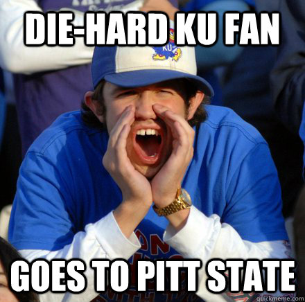 Die-hard ku fan goes to Pitt State  