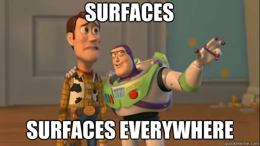 Surfaces Surfaces everywhere  Everywhere