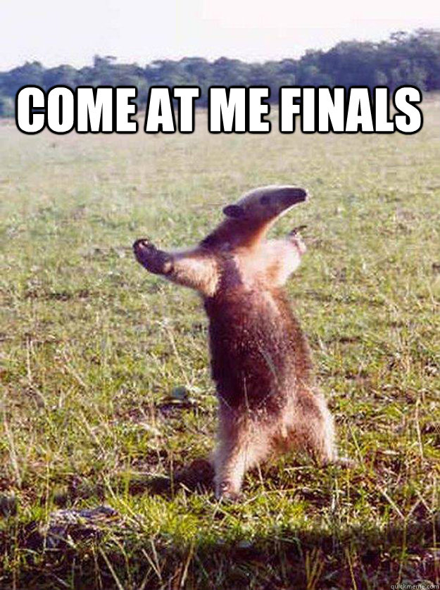 Come at me finals - Come at me finals  come at me bro anteater