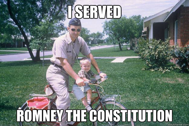 I Served Romney the Constitution  