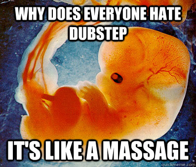 why does everyone hate dubstep it's like a massage  