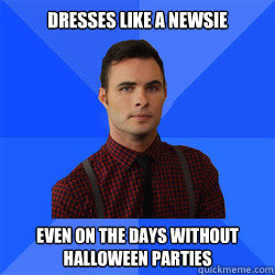 Dresses Like a newsie even on the days without halloween parties  Socially Awkward Darcy