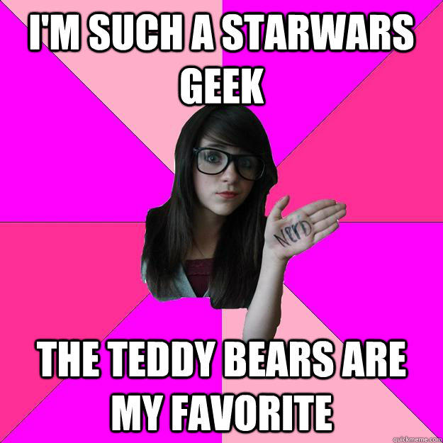 I'M SUCh a starwars geek The teddy bears are my favorite  