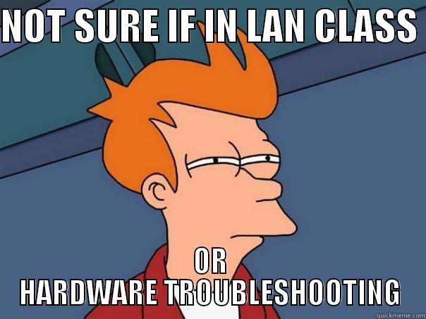 NOT SURE IF IN LAN CLASS  OR HARDWARE TROUBLESHOOTING Futurama Fry