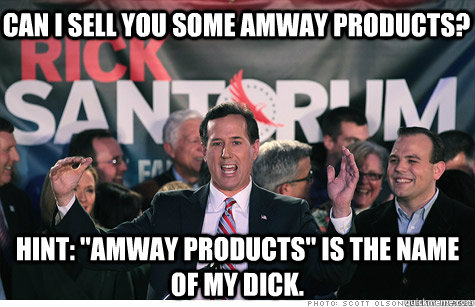 can i sell you some amway products? Hint: 