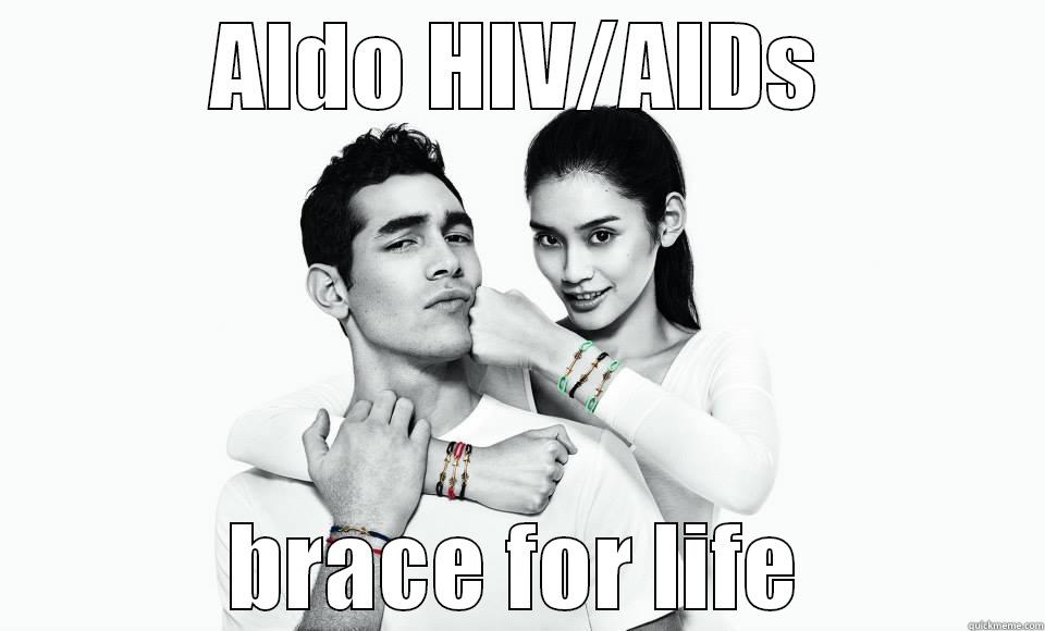 Support HIV/AIDS Research - ALDO HIV/AIDS BRACE FOR LIFE Misc