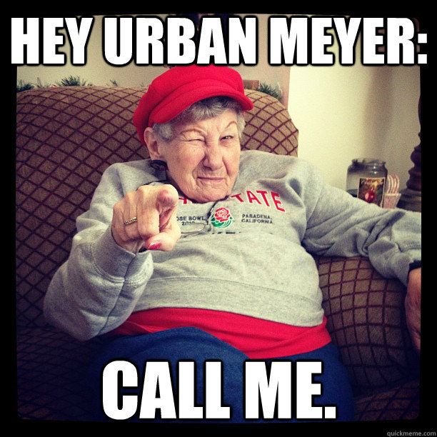 Hey Urban Meyer: Call me. - Hey Urban Meyer: Call me.  Misc