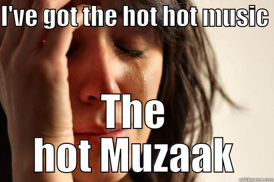 I'VE GOT THE HOT HOT MUSIC  THE HOT MUZAAK First World Problems