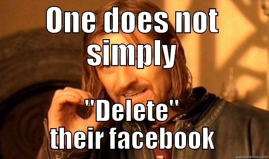 How exactly did you do it - ONE DOES NOT SIMPLY ''DELETE'' THEIR FACEBOOK Boromir