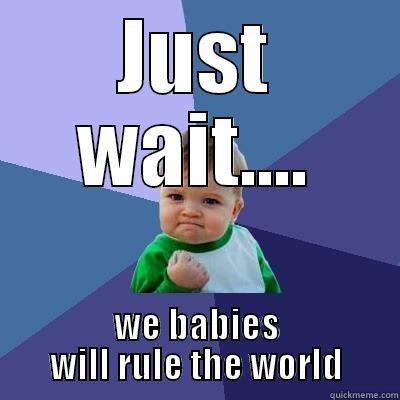 Just wait  - JUST WAIT.... WE BABIES WILL RULE THE WORLD Success Kid