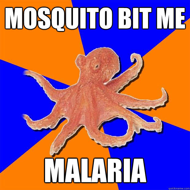 mosquito bit me  malaria  