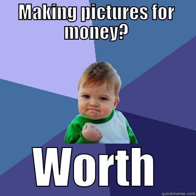 Pictures = money - MAKING PICTURES FOR MONEY? WORTH Success Kid