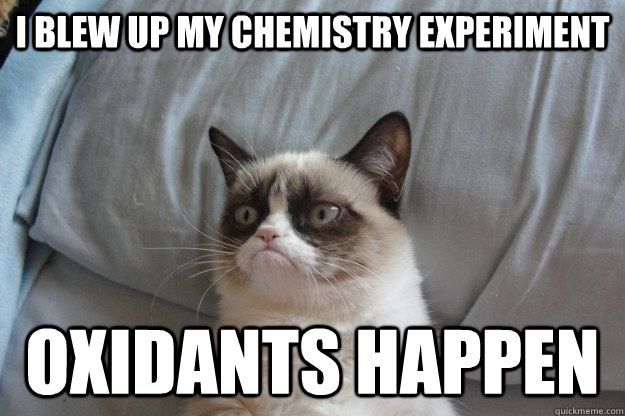 I blew up my chemistry experiment oxidants happen - I blew up my chemistry experiment oxidants happen  Misc