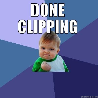 DONE CLIPPING  Success Kid