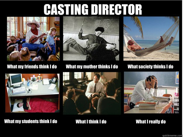 CASTING DIRECTOR What my friends think I do What my mother thinks I do What society thinks I do What my students think I do What I think I do What I really do  What People Think I Do