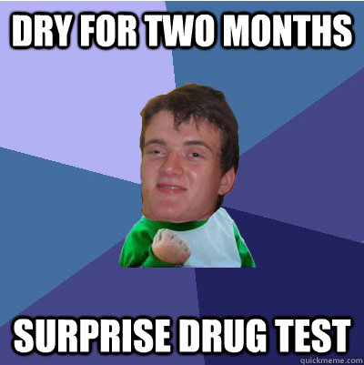 Dry for two months Surprise drug test - Dry for two months Surprise drug test  Success Stoner
