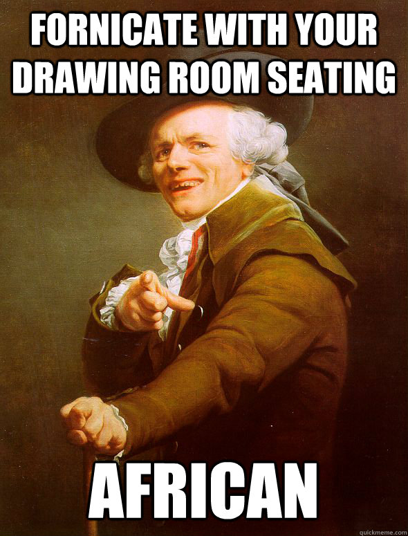 fornicate with your drawing room seating African  Joseph Ducreux