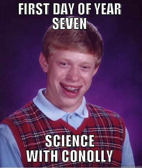 FIRST DAY OF YEAR SEVEN SCIENCE WITH CONOLLY Bad Luck Brian