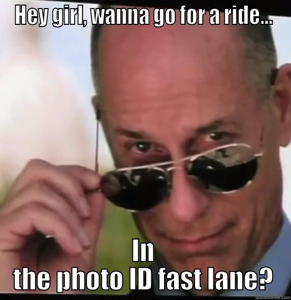 HEY GIRL, WANNA GO FOR A RIDE... IN THE PHOTO ID FAST LANE? Misc